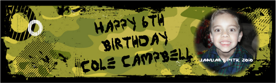 Custom Label Examples Cole's Birthday